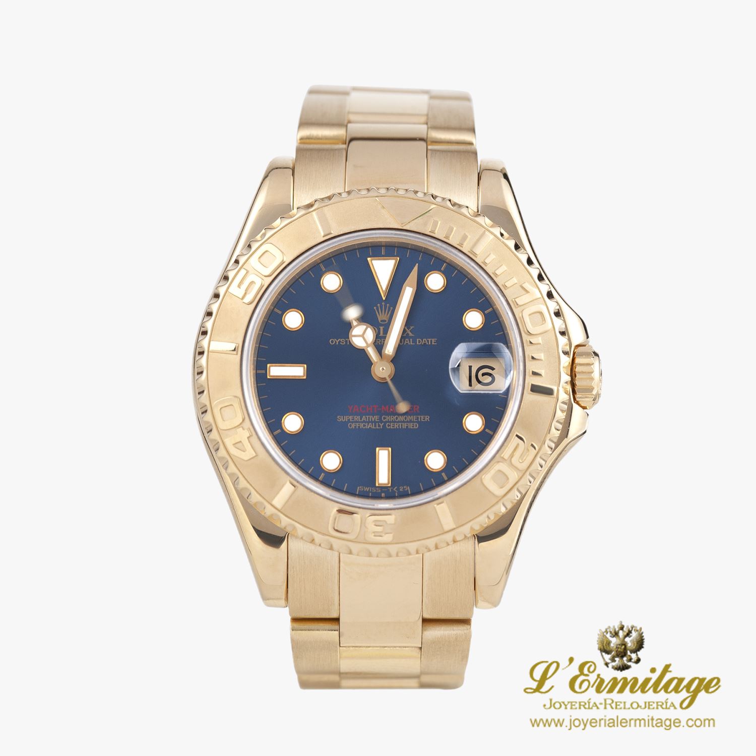 Yacht-master cadete oro amarillo.   