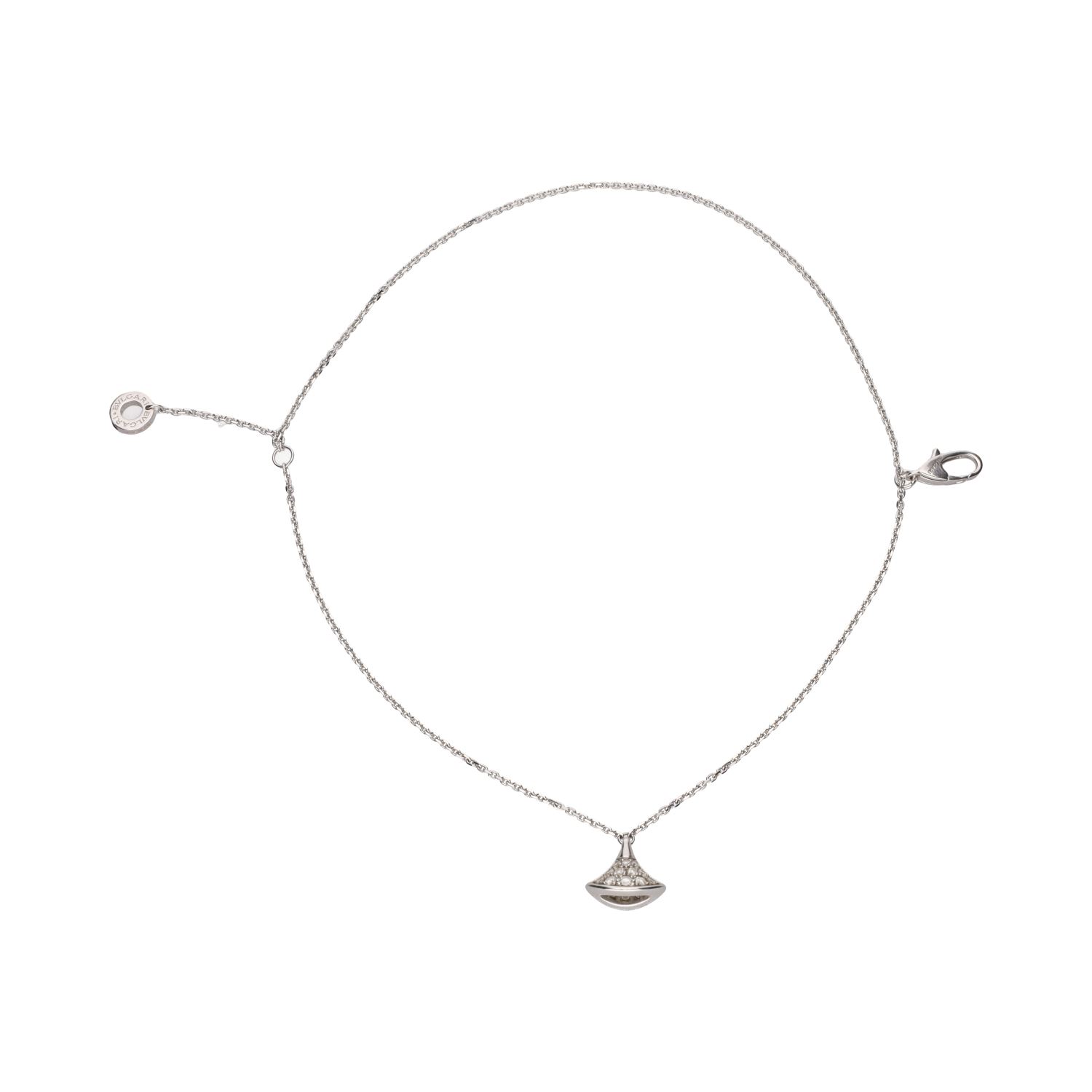 Pulsera divas´ dream de bulgari en oro blanco con brillantes.