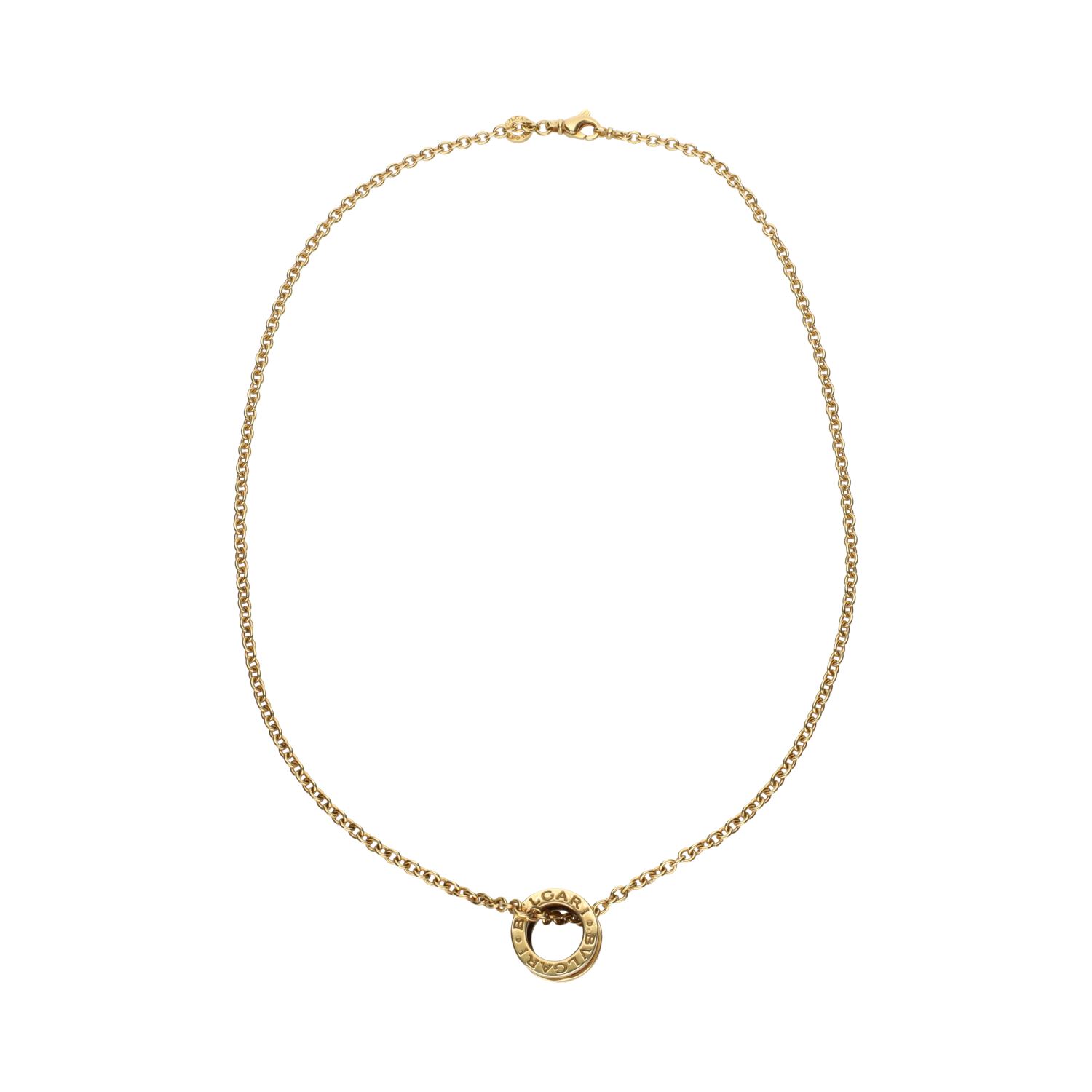 Collar bulgari con colgante b-zero 1 en oro amarillo.