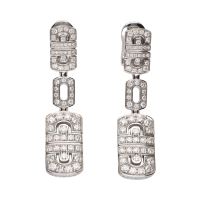 Conjunto bulgari de la colección paréntesi revolution en oro blanco y brillantes.