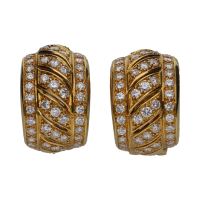 PENDIENTES<BR>PENDIENTES EN ORO AMARILLO Y BRILLANTE...