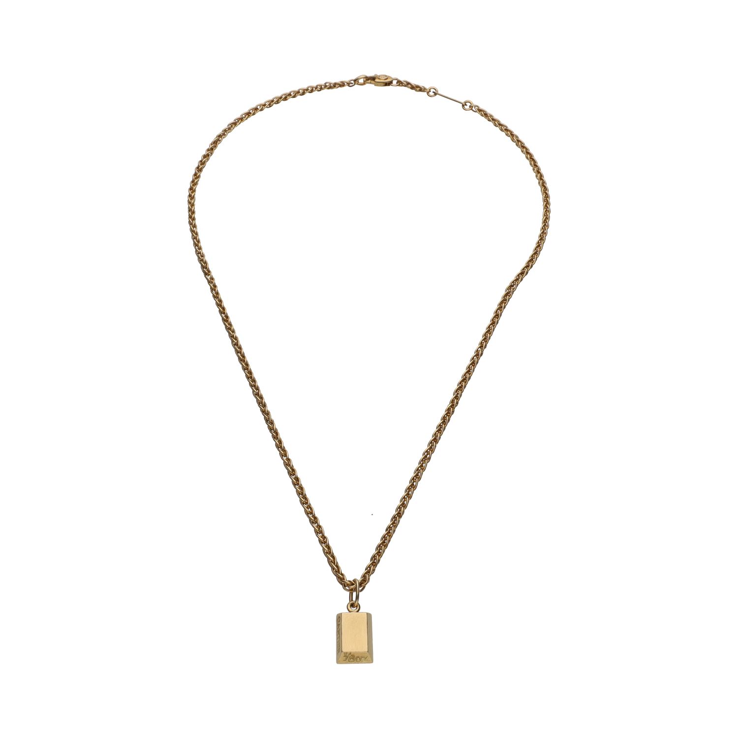 Collar de cartier en oro amarillo. Largo 42cm.