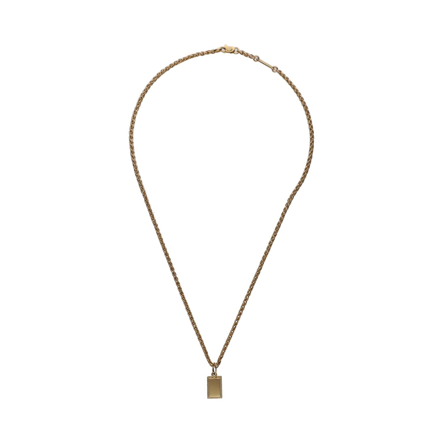 Collar de cartier en oro amarillo. Largo 42cm.