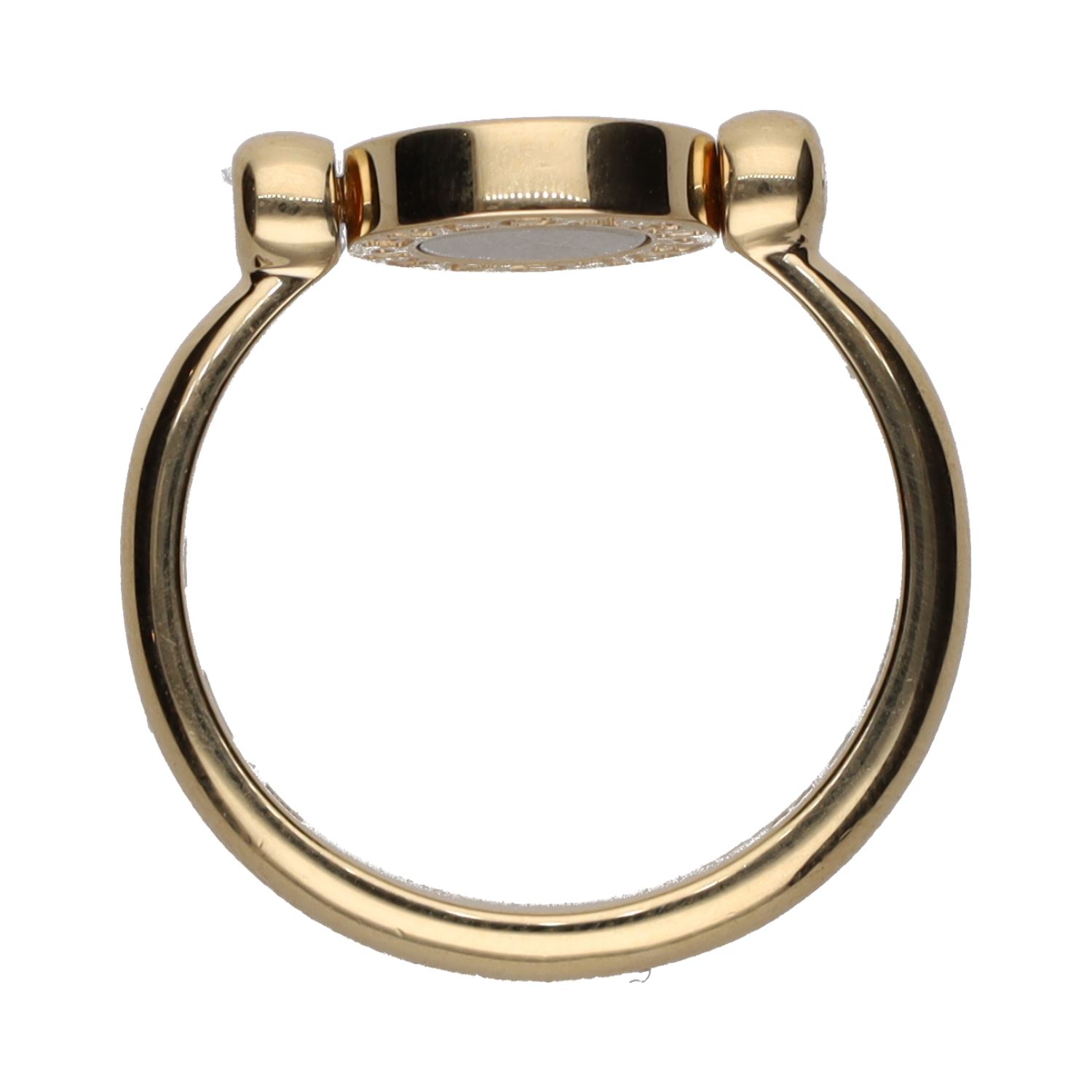 Sortija bulgari bulgari en oro amarillo y brillantes. Talla 56.