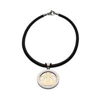 COLLARES<BR>COLLAR BULGARI BULGARI EN ACERO Y ORO ...