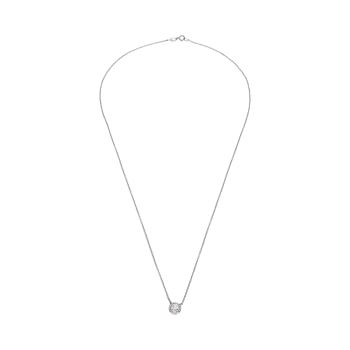 COLLARES<BR>COLLAR EN ORO BLANCO CON UN BRILLANTE. · ref.: PRESENTA CERTIFICADO...