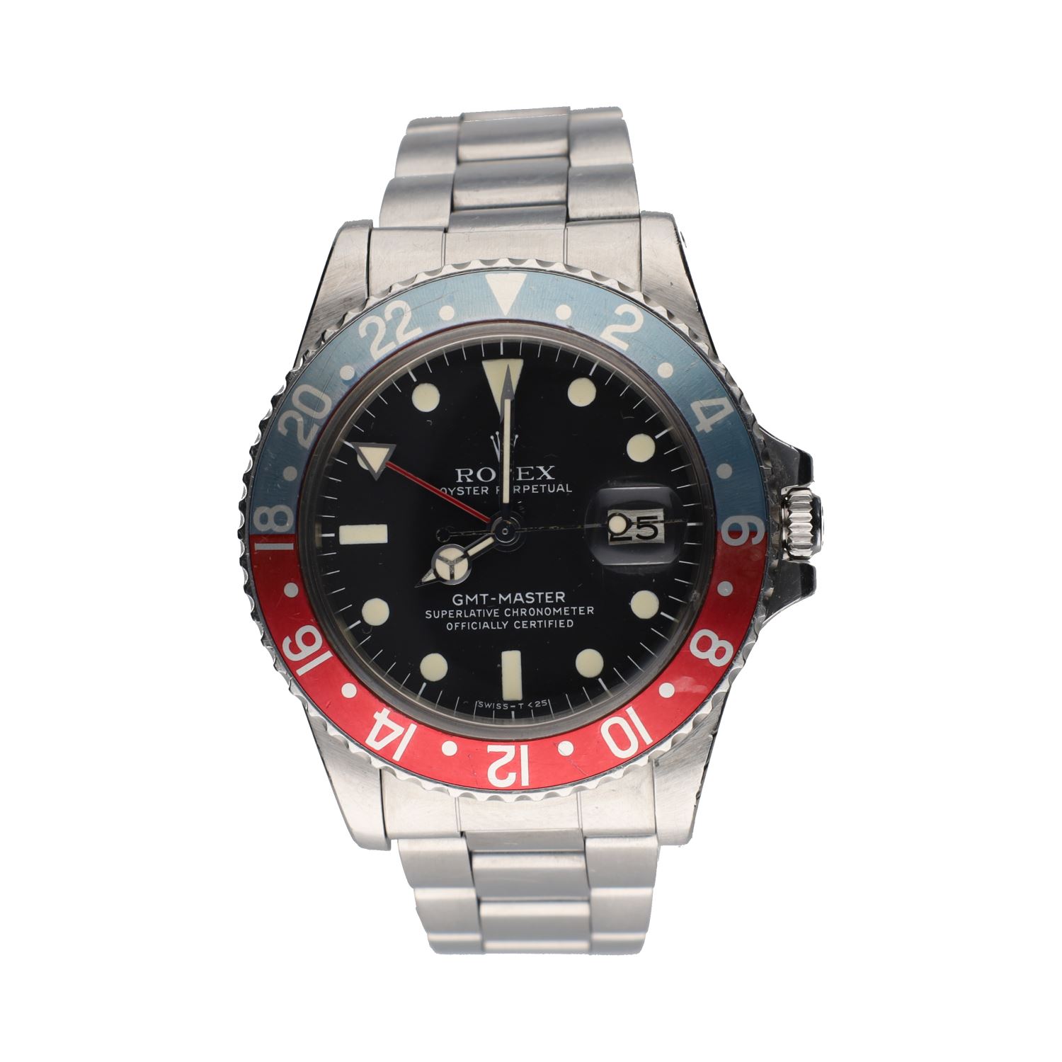 Gmt master acero oyster 40mm.    