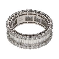 ANILLOS / SORTIJAS<BR>SORTIJA ALIANZA ETERNITY EN ORO BLANCO...