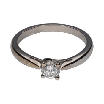 ANILLOS / SORTIJAS<BR>SORTIJA SOLITARIO EN ORO BLANCO CON BR... · ref.: PRESENTA CERTIFICADO...