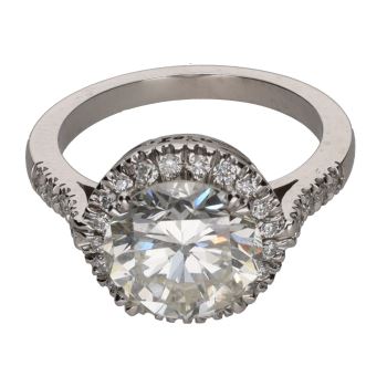 ANILLOS / SORTIJAS<BR>SORTIJA SOLITARIO CON BRILLANTE CENTRA... · ref.: PRESENTA CERTIFICADO...