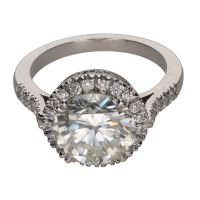 ANILLOS / SORTIJAS<BR>SORTIJA SOLITARIO CON BRILLANTE CENTRA...