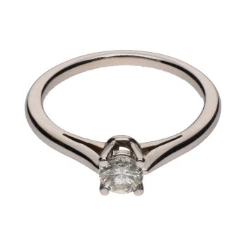 ANILLOS / SORTIJAS<BR>SORTIJA SOLITARIO EN ORO BLANCO CON UN... · ref.: PRESENTA CERTIFICADO...