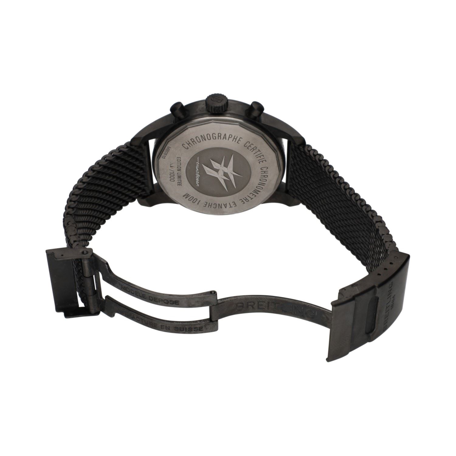 Transocean  black unitime pilot 46mm.   