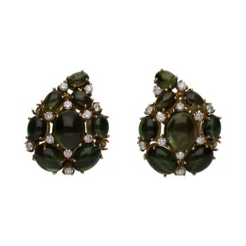 PENDIENTES<BR>PENDIENTES EN ORO AMARILLO CON CUARZOS... · ref.: (NMXM)