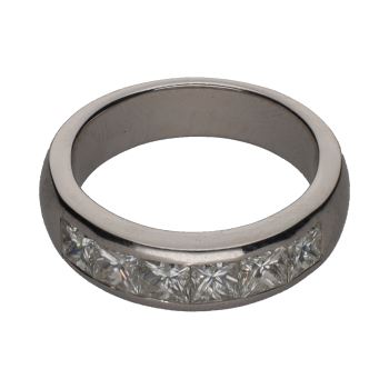 ANILLOS / SORTIJAS<BR>SORTIJA CINTILLO EN ORO BLANCO CON BRI... · ref.: PRESENTA CERTIFICADO...