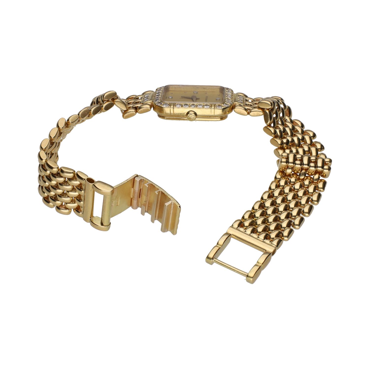 Señora oro amarillo con brillantes.  