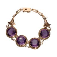 PULSERAS<BR>PULSERA EN ORO AMARILLO DE 14K CON AMA...