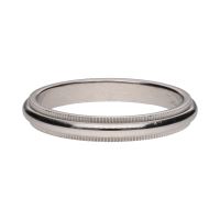 Alianza tiffany & co. En platino. Talla 18.