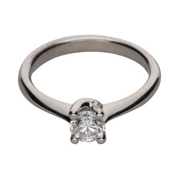 ANILLOS / SORTIJAS<BR>SOLITARIO EN ORO BLANCO CON UN BRILLAN... · ref.: PRESENTA CERTIFICADO...