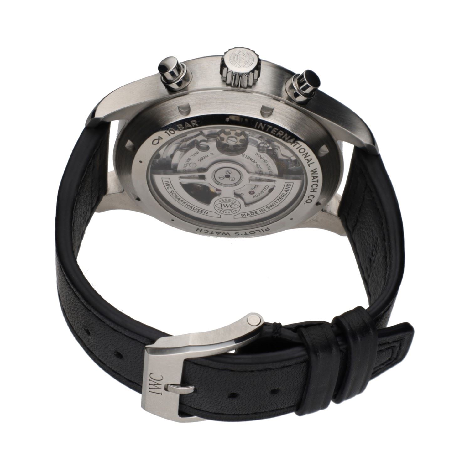 Chronoraph pilots day date acero 43mm.   