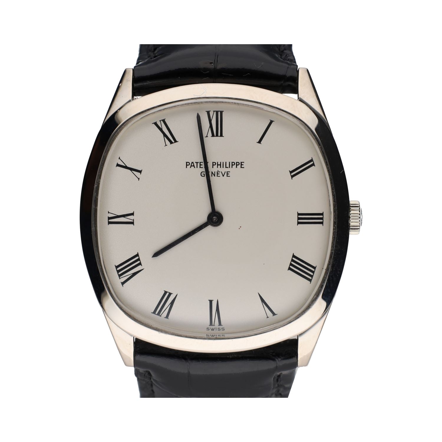 Ellipse oro blanco cuerda manual 33mm.   