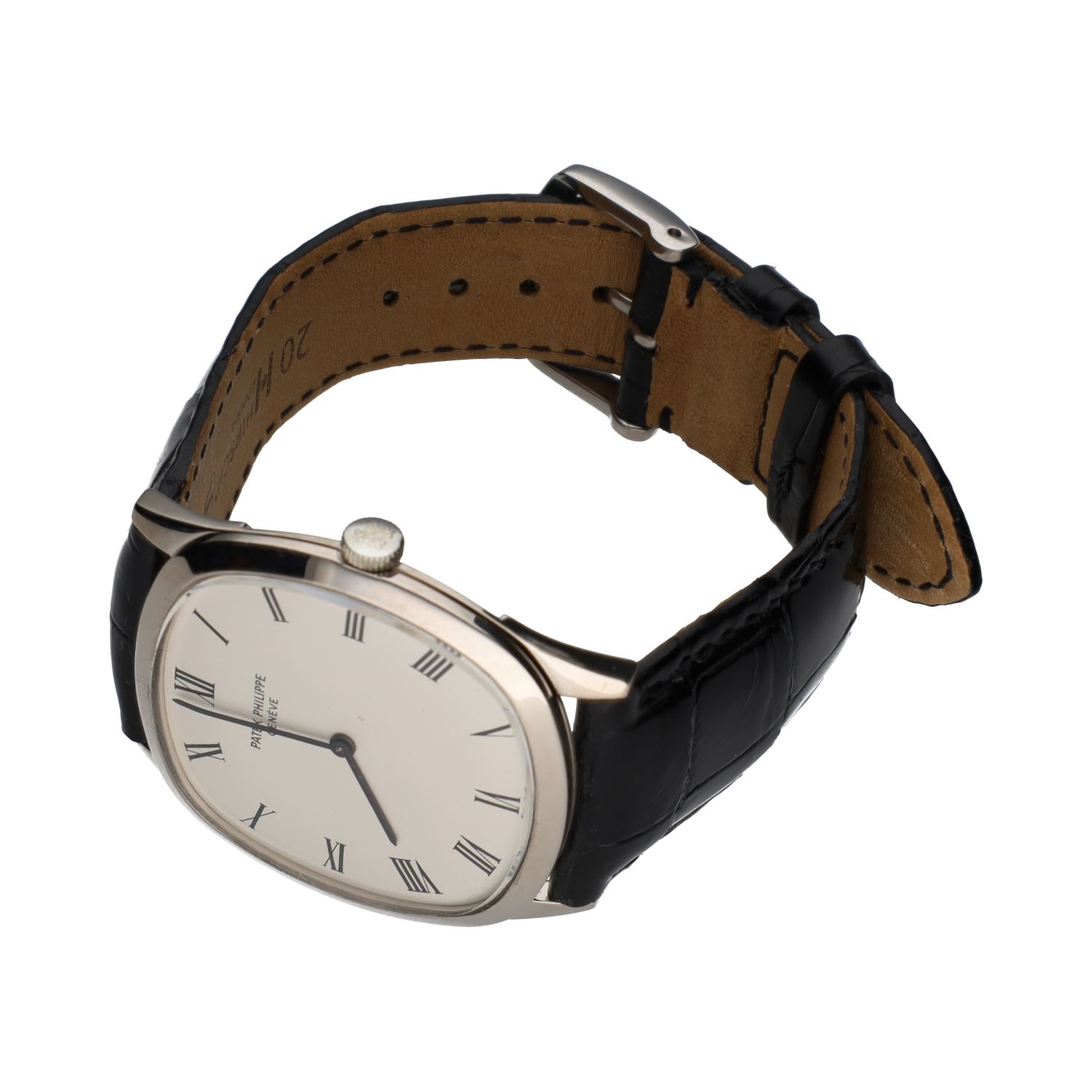 Ellipse oro blanco cuerda manual 33mm.   