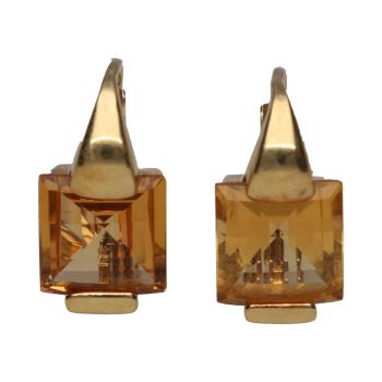 PENDIENTES<BR>PENDIENTES EN ORO AMARILLO Y CITRINOS. · ref.: (NSM)