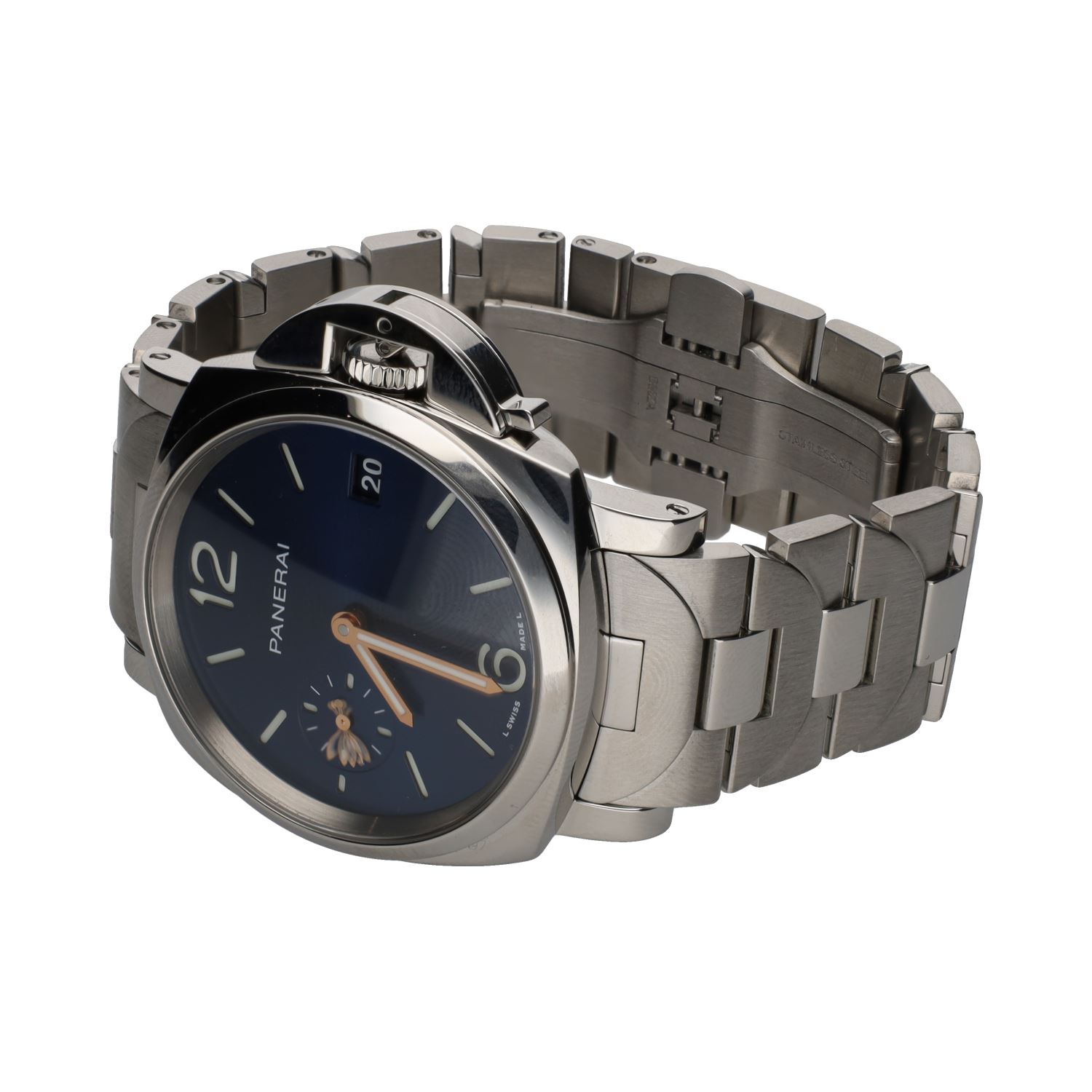 Luminor due acero 38mm.   