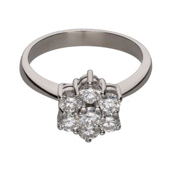 ANILLOS / SORTIJAS<BR>SORTIJA EN ORO BLANCO CON BRILLANTES. ... · ref.: PRESENTA CERTIFICADO...