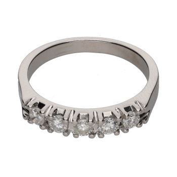 ANILLOS / SORTIJAS<BR>SORTIJA CINTILLO EN ORO BLANCO CON BRI... · ref.: PRESENTA CERTIFICADO...