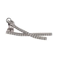 Pendientes en oro blanco con brillantes.