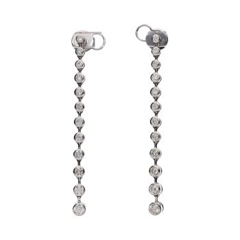 PENDIENTES<BR>PENDIENTES EN ORO BLANCO CON BRILLANTE... · ref.: (NMXM))