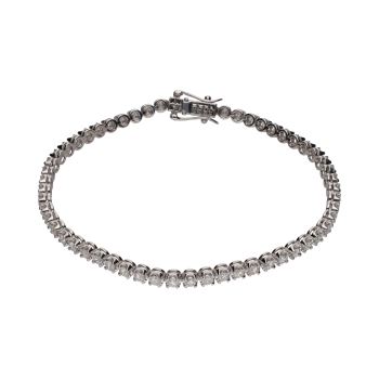 PULSERAS<BR>PULSERA RIVIERE EN ORO BLANCO CON BRIL... · ref.: PRESENTA CERTIFICADO...