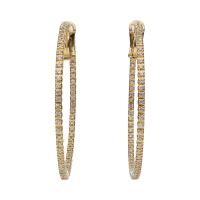 PENDIENTES<BR>PENDIENTES ARGOLLAS EN ORO AMARILLO CO...