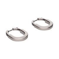 Pendientes lock de tiffany en oro blanco con brillantes.