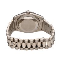 Day date oro blanco president 36mm esfera azul.  