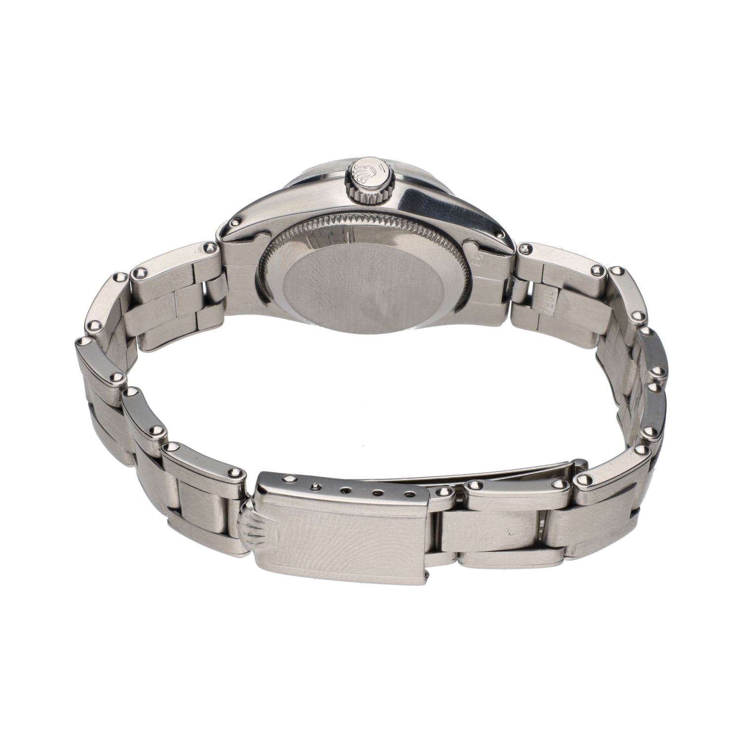 Oyster perpetual date acero señora plexi 26mm.   