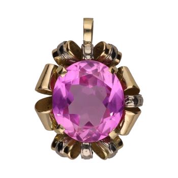 COLGANTES<BR>COLGANTE EN ORO AMARILLO CON UN TOPACI... · ref.: (NIM)