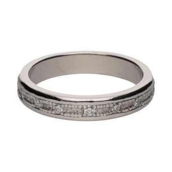 ANILLOS / SORTIJAS<BR>SORTIJA ALIANZA ETERNITY EN ORO BLANCO... · ref.: (CRM)