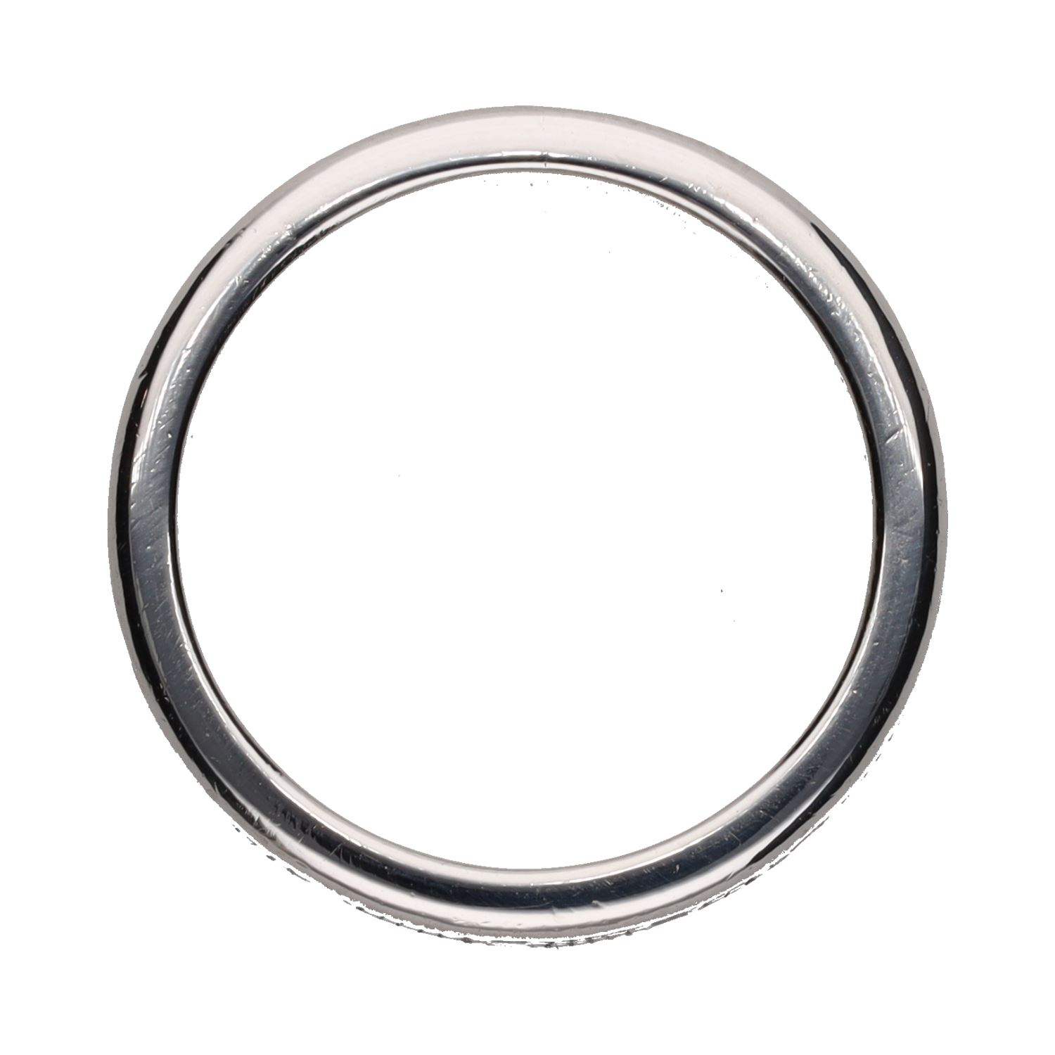 Sortija alianza eternity en oro blanco con brillantes. Talla 23.