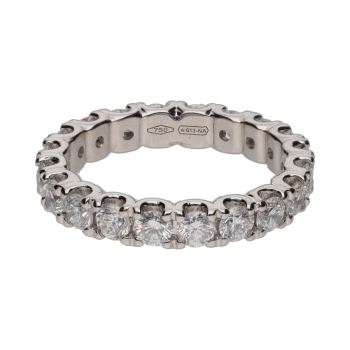 ANILLOS / SORTIJAS<BR>SORTIJA ETERNITY EN ORO BLANCO CON BRI... · ref.: PRESENTA CERTIFICADO...