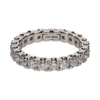 ANILLOS / SORTIJAS<BR>SORTIJA ETERNITY EN ORO BLANCO CON BRI...