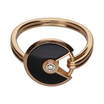 ANILLOS / SORTIJAS<BR>SORTIJA AMULETTE DE CARTIER EN ORO ROS... · ref.: CERTIFICADO CARTIER....