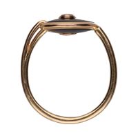 Sortija amulette de cartier en oro rosa con onix y un brillante . Talla 50.