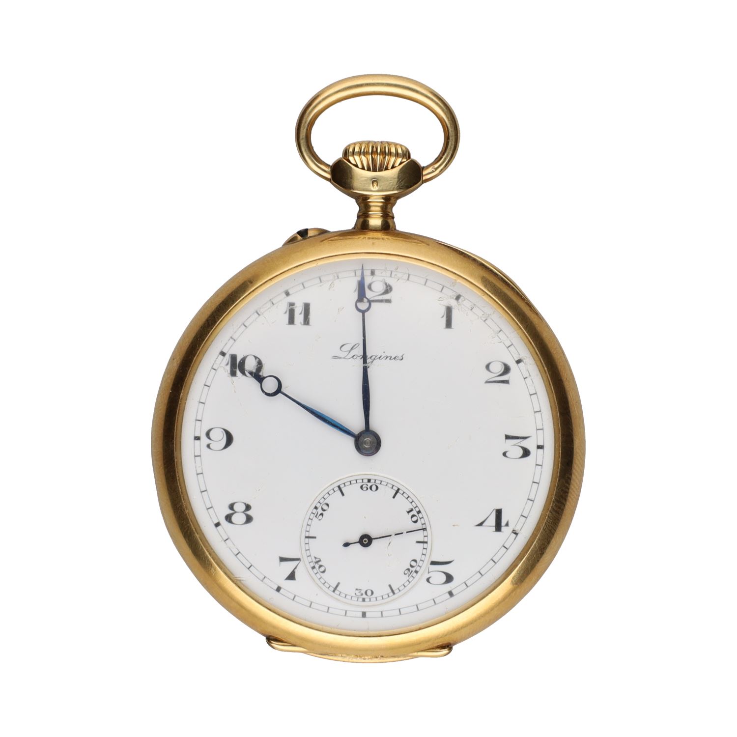 Reloj de bolsillo lepine en oro amarillo 48mm.  