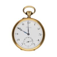 Reloj de bolsillo lepine en oro amarillo 48mm.  