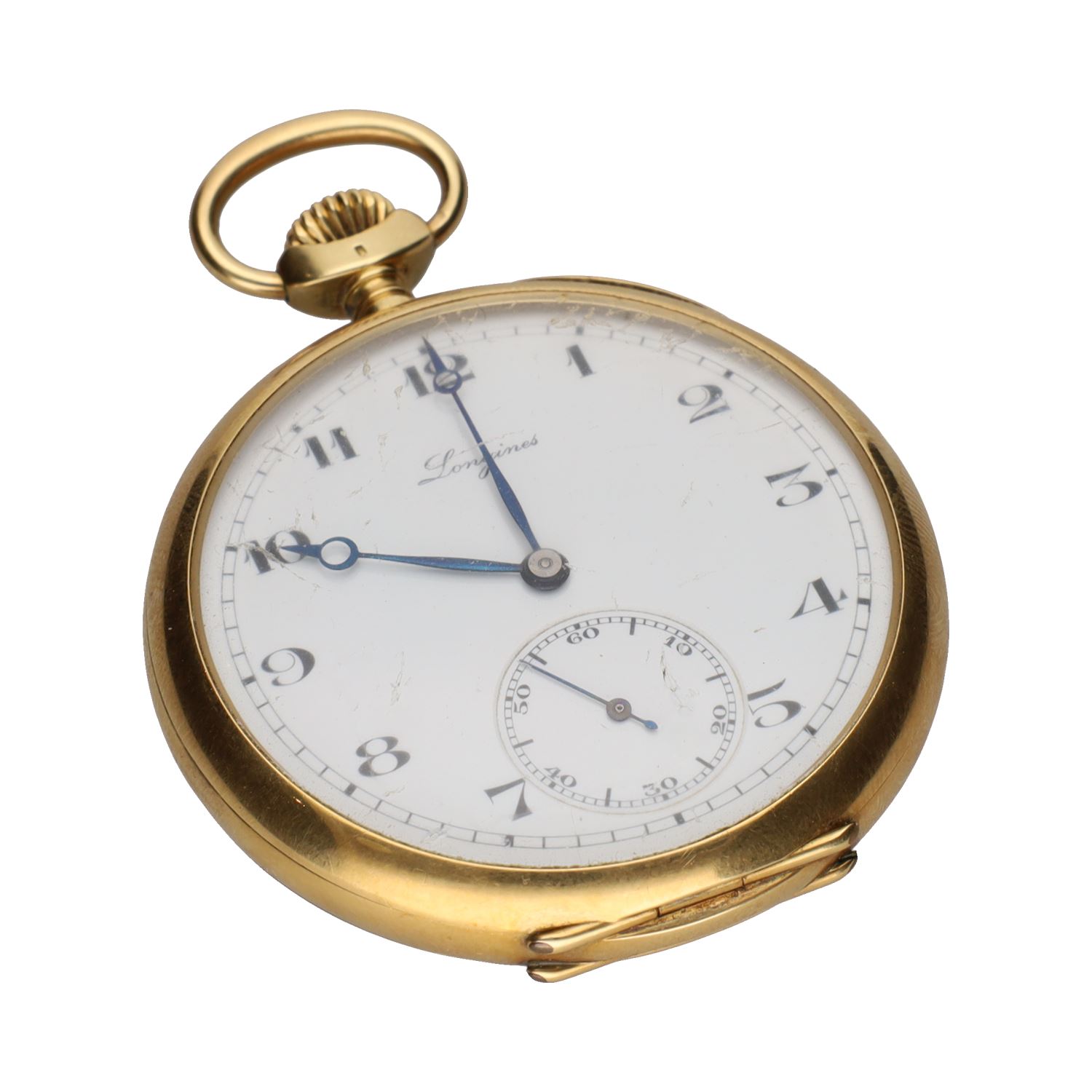 Reloj de bolsillo lepine en oro amarillo 48mm.  