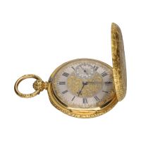 Reloj de bolsillo saboneta en oro amarillo 48mm.  