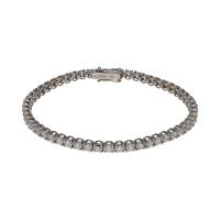 PULSERAS<BR>PULSERA RIVIERE EN ORO BLANCO CON BRIL...