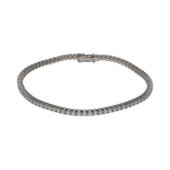 PULSERAS<BR>PULSERA RIVIERE EN ORO BLANCO CON BRIL... · ref.: PRESENTA CERTIFICADO...